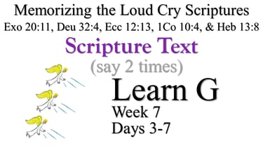 Learn G (Days 3-7)