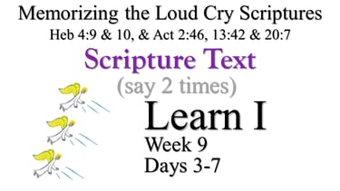 Learn I (Days 3-7)