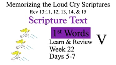1st Words Learn & Review V (Days 5-7)