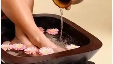 Warm foot spa during Ballarat Winter Festival 2025 – relaxing winter wellness experience in Ballarat