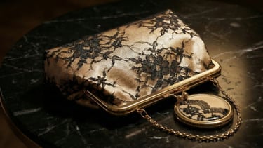 King Fly custom luxury GWP collection featuring lace clutch and mirror for beauty brands.