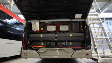 Post conversion EV vehicle with high voltage battery packs