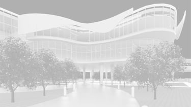 an architectural rendering of a new commercial building