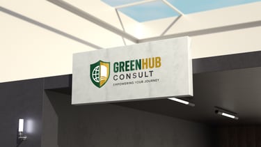 a sign that says greenhut consulting