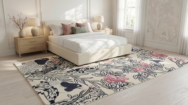 Chinoiserie Rug Mockup Indian Supplier