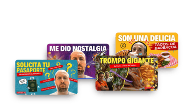 group of several youtube thumbnails, with different colors and eye-catching elements