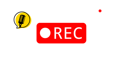 Video localization involves capturing video recordings with a red REC button and a yellow microphone