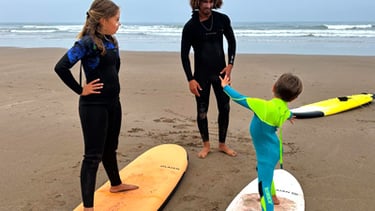 family surf lessons