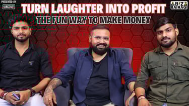 The fun way to make money😱 #podcast #bizbairagi #interview #funny