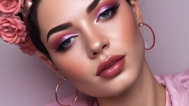 pink metal frame photo