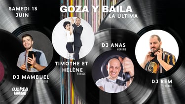 visuel de l evenement salsa avec les dj et artistes
