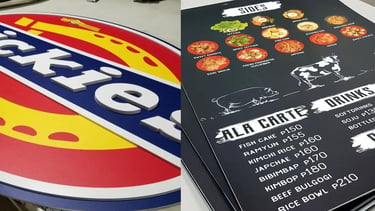 Sintra board use as Sign and for menu