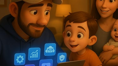 The 7 AI Tools I Use to Run My Marketing Business as a Work-From-Home Dad — Without Missing Time Wit