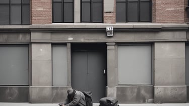 low angle view photography of a gray building