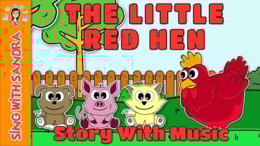 chicken and a group of animals in a fenced area