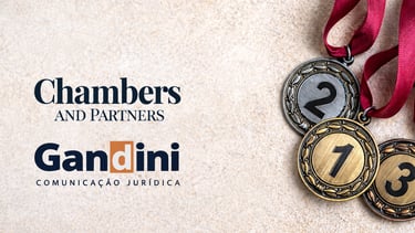 Medalhas com as colocações de 1º, 2º e 3º lugar