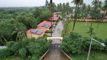 best resort for one day family picnic near surat shows entry of purna river retreat with cottages