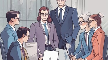 A team of professionals collaborating on financial strategies.