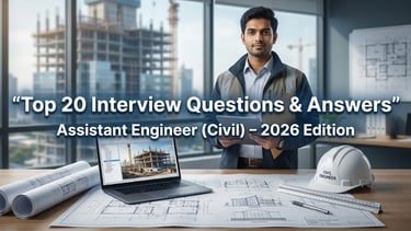 Top 20 Interview Questions & Answers for Assistant Engineer (Civil) – 2026 Edition