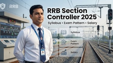 RRB Section Controller CEN 04/2025 exam schedule notice showing CBT dates 11 and 12 February 2026 an