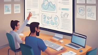 Wall signage featuring the Alliance Française logo in red and grey with the word 'Armenia' below. A minimalist office setting with grey cabinets, a printer on one side, and decorative models of the Eiffel Tower on a desk.