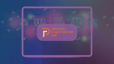 Product Registration UAE Logo and Early Regulatory Intelligence, horizon scanning background