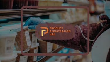 Product Registration UAE Logo with background of Product Recall and compliance