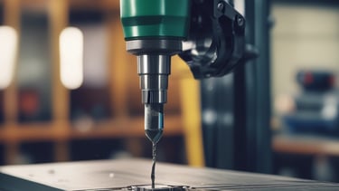 A high-tech prototype being crafted in a workshop.