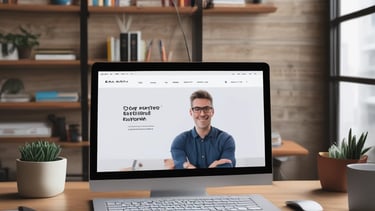 A professional coach guiding a client in a serene environment.