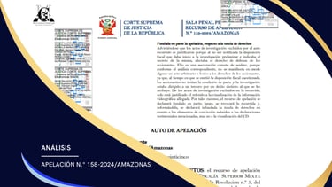 RECURSO DE APELACION 158-2024/AMAZONAS