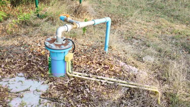 well head casing with pipe outlets