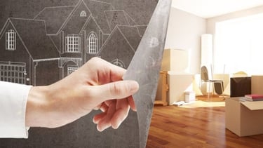 The concept of house flipping  transformed into modern renovated home