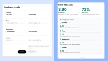 SUPRQ form and results example