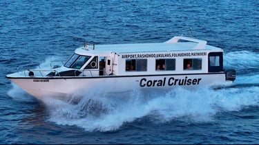 coral transfer speedboat