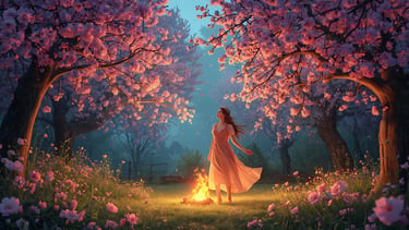 The Folklore of May: Blossoms, Firelight, and the Dance of Living Magic