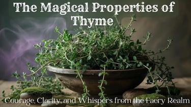 The Magical Properties of Thyme — Courage, Clarity, and Whispers from the Faery Realm
