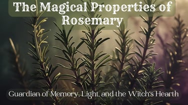 The Magical Properties of Rosemary — Guardian of Memory, Light, and the Witch’s Hearth