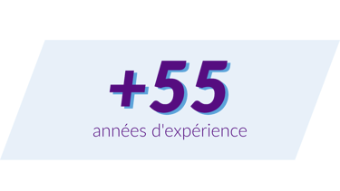 illustration 55 ans d'expérience