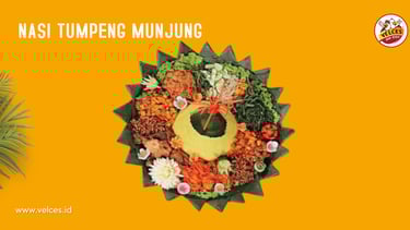 nasi tumpeng munjung velces