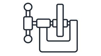 An icon with transparent background representing the concept Metal Tools And Fabrications