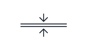 An icon with transparent background representing the idea Thin Walls
