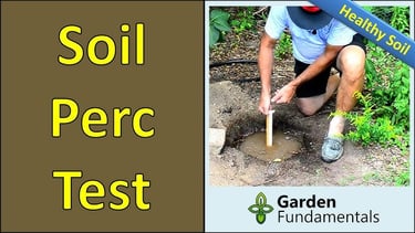 How to perform a percolation test of your soil