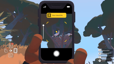 Scan d'un oiseau inconnu dans le jeu Alba : a wild life adventure