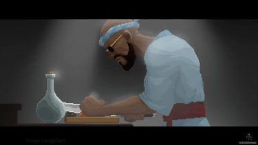 Capture d'écran du jeu Dave The Diver avec la cinématique d'amélioration des plats