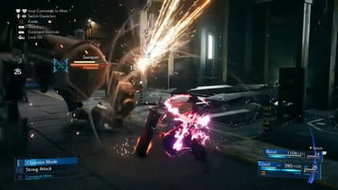 Capture du jeu FF7 remake sur PS5