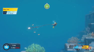 Capture d'écran du jeu Dave The Diver avec la plongée
