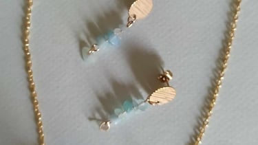 Bijoux Les Couleurs de Lo Aigue marine