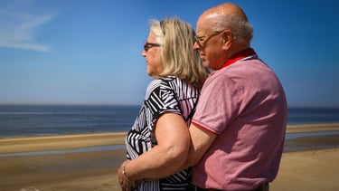 Koppelshoot op het strand