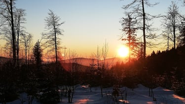 Sonnenuntergang Bayerischer Wald