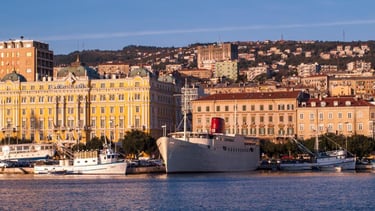 The Botel Marina view from the adriatic sea